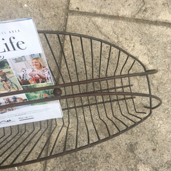 Vintage Magazine Holder Rack Black Stand - Picture 7 of 8